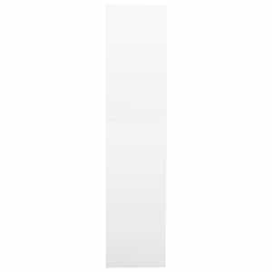 Kancelářská skříň bílá 90 x 40 x 180 cm ocel - obrázek 3