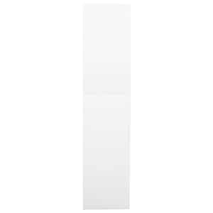 Kancelářská skříň bílá 90 x 40 x 180 cm ocel - obrázek 3