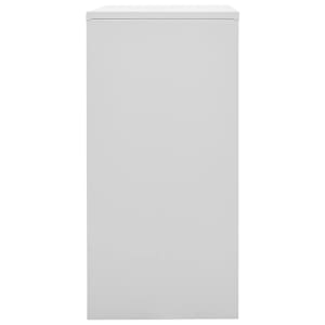 Uzamykatelná skříň světle šedá a zelená 90 x 45 x 92,5 cm ocel - obrázek 3