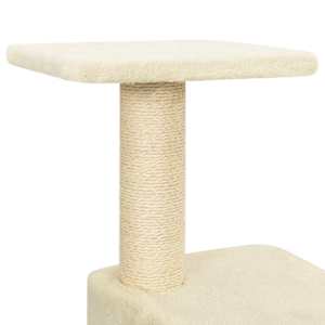 Škrabadlo pro kočky se sisalovými sloupky krémové 118,5 cm - obrázek 7