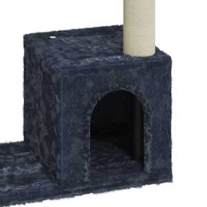 Škrabadlo pro kočky se sisalovými sloupky tmavě šedé 70 cm - obrázek 5