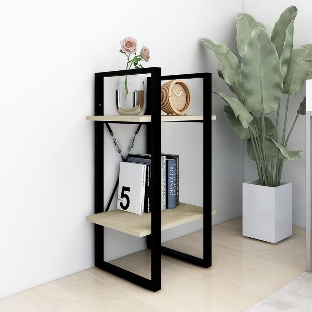 

vidaXL Boekenkast met 2 schappen 40x30x70 cm spaanplaat sonoma eiken