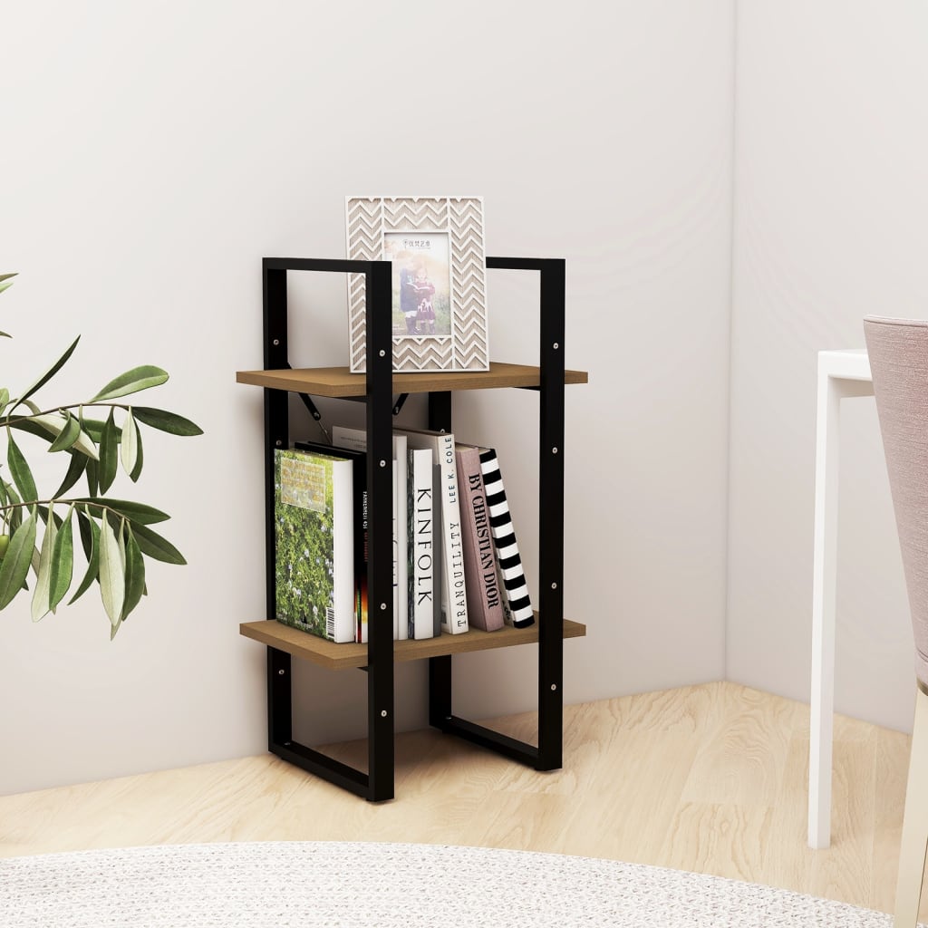 

vidaXL Boekenkast met 2 schappen 40x30x70 cm massief grenenhout bruin