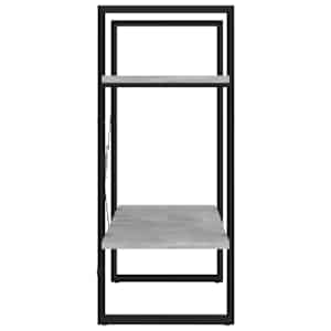 Knihovna se 2 policemi betonově šedá 60 x 30 x 70 cm kompozit - obrázek 6