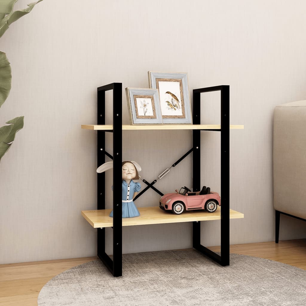 

vidaXL Boekenkast met 2 schappen 40x30x70 cm massief grenenhout