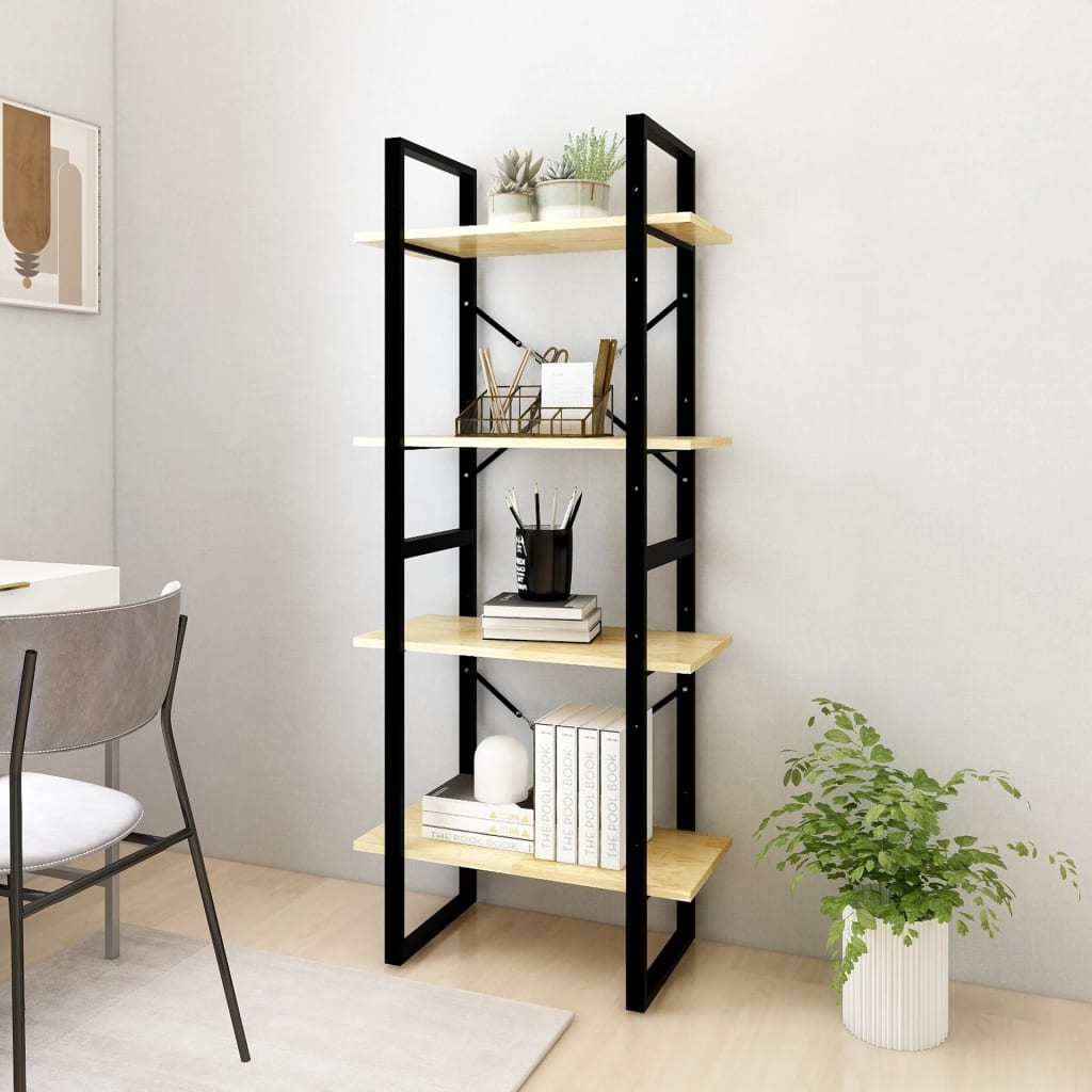 

vidaXL Boekenkast met 4 schappen 60x30x140 cm massief grenenhout