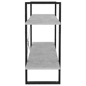 Knihovna se 2 policemi betonově šedá 100 x 30 x 70 cm kompozit - obrázek 6