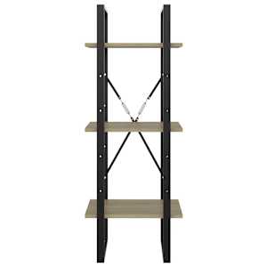 Knihovna se 3 policemi dub sonoma 40x30x105 cm kompozitní dřevo - obrázek 3