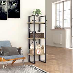 Knihovna se 3 policemi dub sonoma 40x30x105 cm kompozitní dřevo - obrázek 1