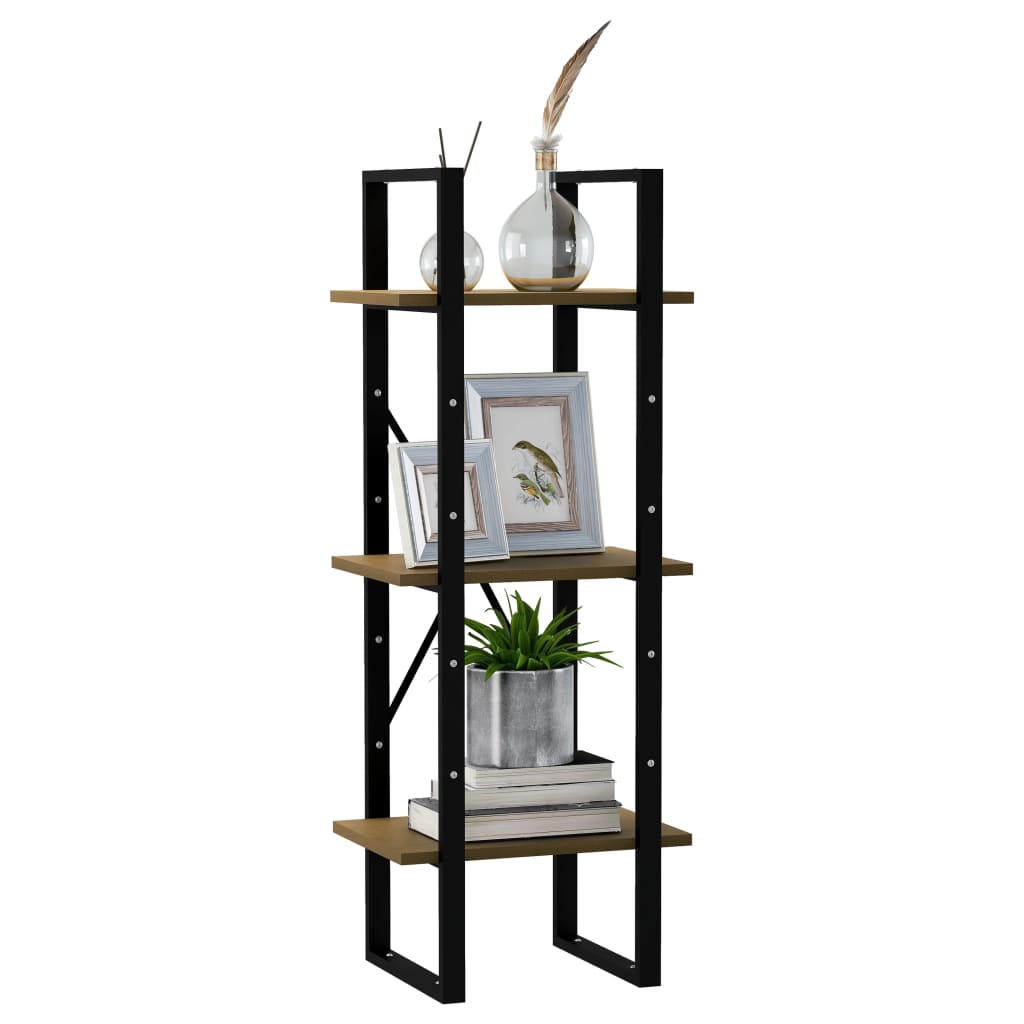 

vidaXL Boekenkast met 3 schappen 40x30x105 cm grenenhout honingbruin