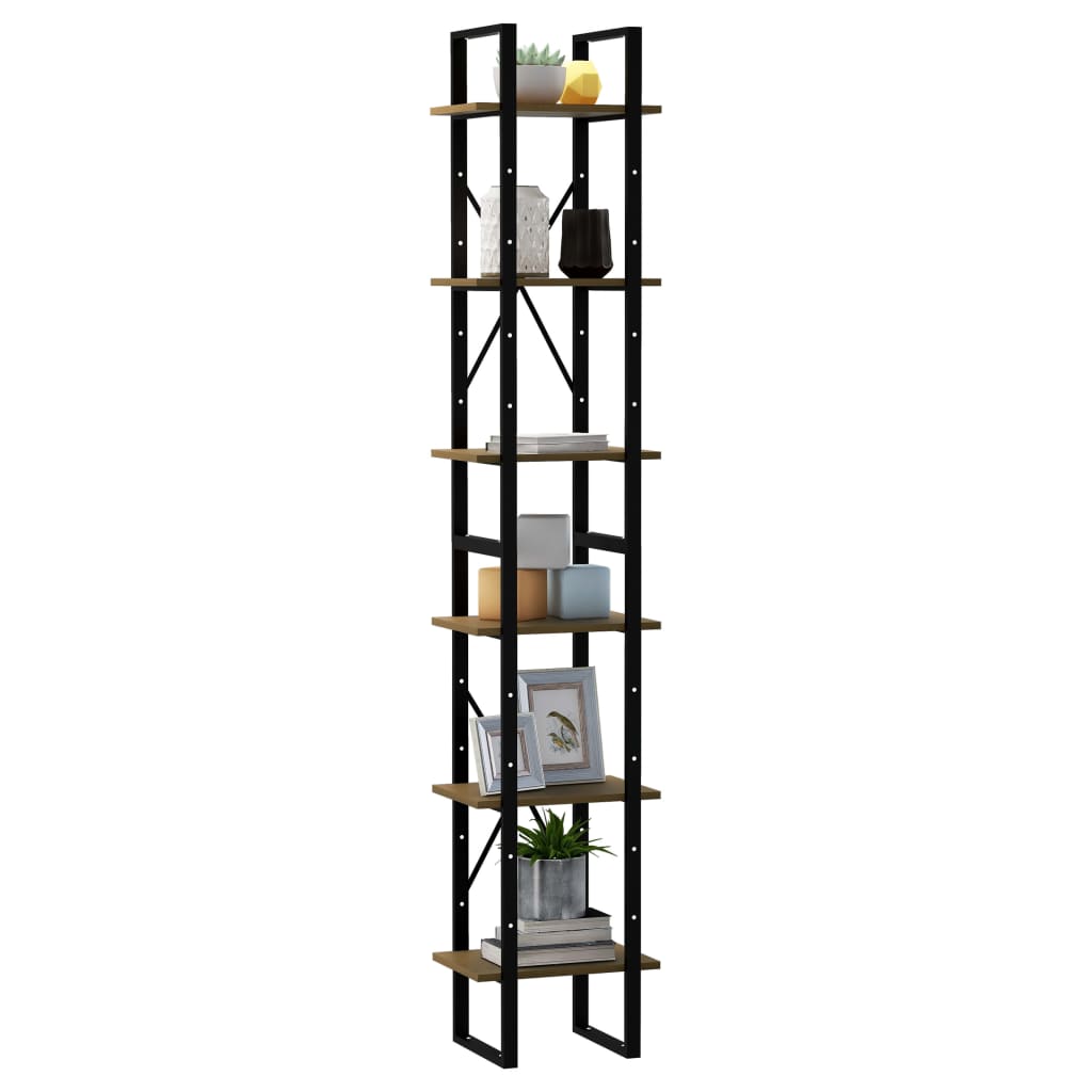 

vidaXL Hoge kast 40x30x210 cm massief grenenhout bruin