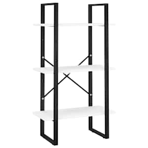 Úložný regál bílý 60 x 30 x 105 cm kompozitní dřevo - obrázek 2