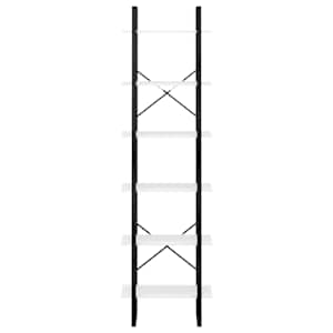 Úložný regál bílý 60 x 30 x 210 cm kompozitní dřevo - obrázek 5