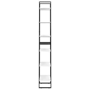 Úložný regál bílý 60 x 30 x 210 cm kompozitní dřevo - obrázek 6