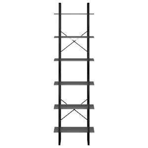 Úložný regál šedý 60 x 30 x 210 cm kompozitní dřevo - obrázek 5
