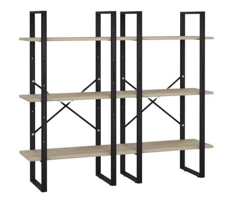 vidaXL &Eacute;tag&egrave;re de rangement Ch&ecirc;ne Sonoma 60x30x210cm Bois d'ing&eacute;nierie