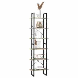 Úložný regál dub sonoma 60 x 30 x 210 cm kompozitní dřevo - obrázek 7