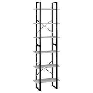 Úložný regál betonově šedý 60 x 30 x 210 cm kompozitní dřevo - obrázek 2