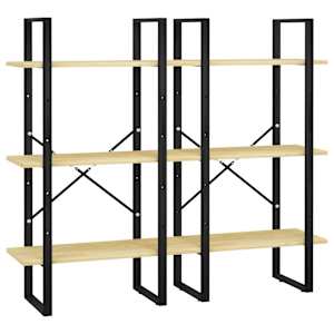 Úložný regál 60 x 30 x 210 cm masivní borové dřevo - obrázek 3