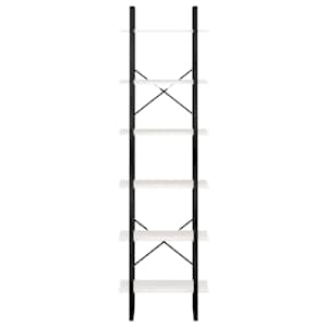 Úložný regál bílý 60 x 30 x 210 cm masivní borové dřevo - obrázek 6