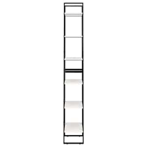 Úložný regál bílý 60 x 30 x 210 cm masivní borové dřevo - obrázek 7