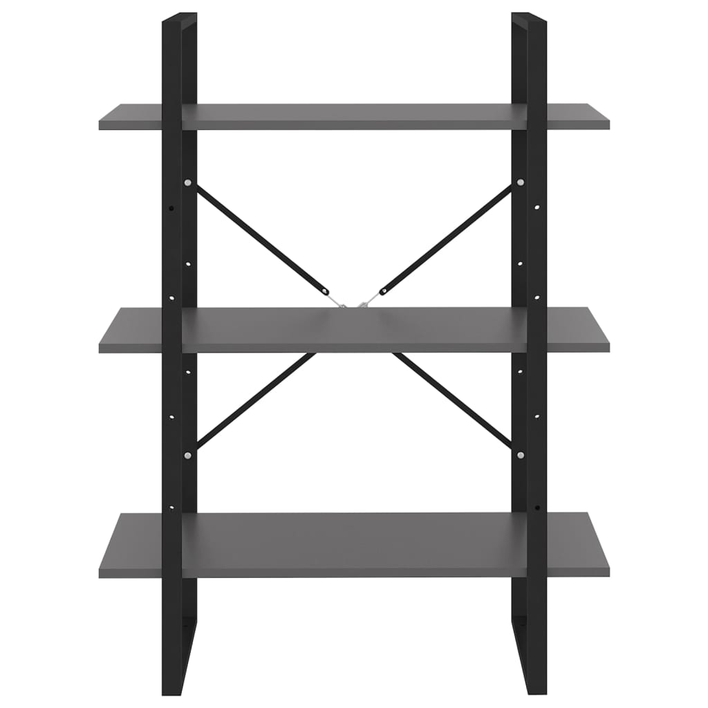 

vidaXL Boekenkast 80x30x105 cm spaanplaat grijs