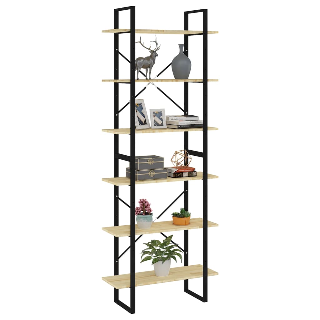 

vidaXL Hoge kast 80x30x210 cm massief grenenhout