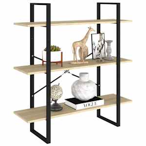 vidaXL Βιβλιοθήκη Χρώμα Sonoma Δρυς 100 x 30 x 105 εκ. από Επεξ. Ξύλο