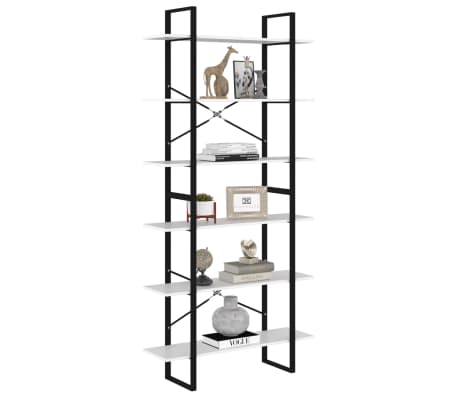 vidaXL Auk&scaron;ta spintelė, baltos spalvos, 100x30x210cm, MDP