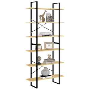 vidaXL High Cabinet 100x30x210 cm Solid Pine Wood