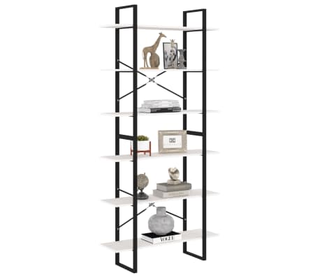 vidaXL Armoire haute Blanc 100x30x210 cm Bois de pin solide