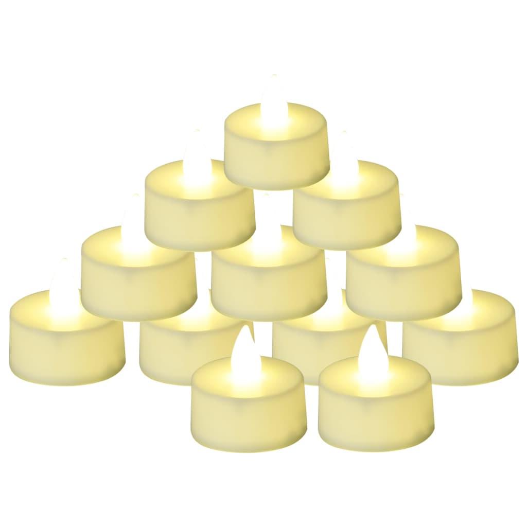 vidaXL Elektrické čajové sviečky bez plameňa LED 20 ks teplé biele