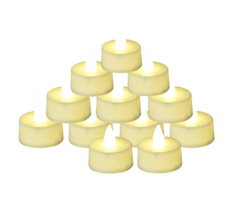 vidaXL Elektrické čajové sviečky bez plameňa LED 20 ks teplé biele