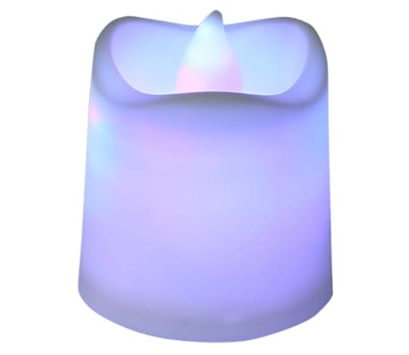 vidaXL Bezplamenné elektrické čajové svíčky LED 100 ks barevné