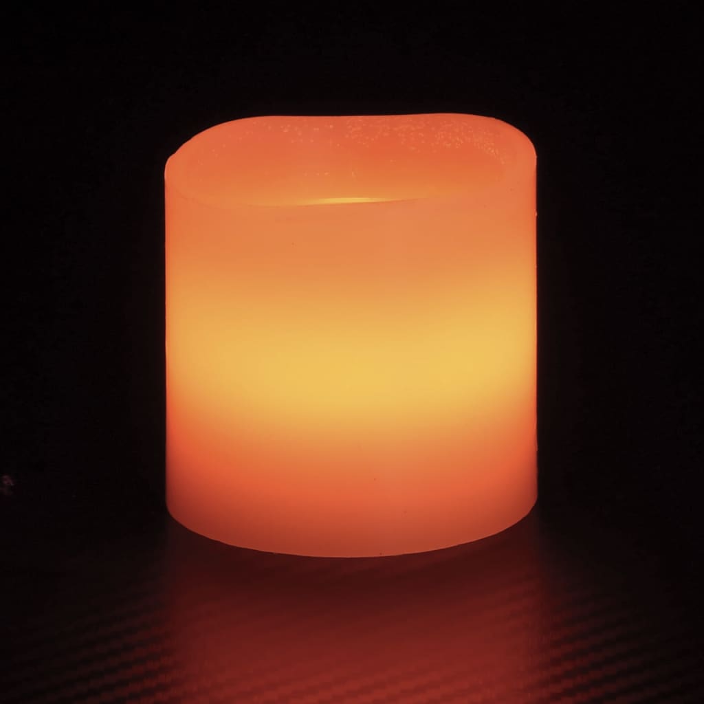 Bougies LED sans flamme, forme de vague multicolore, bougie