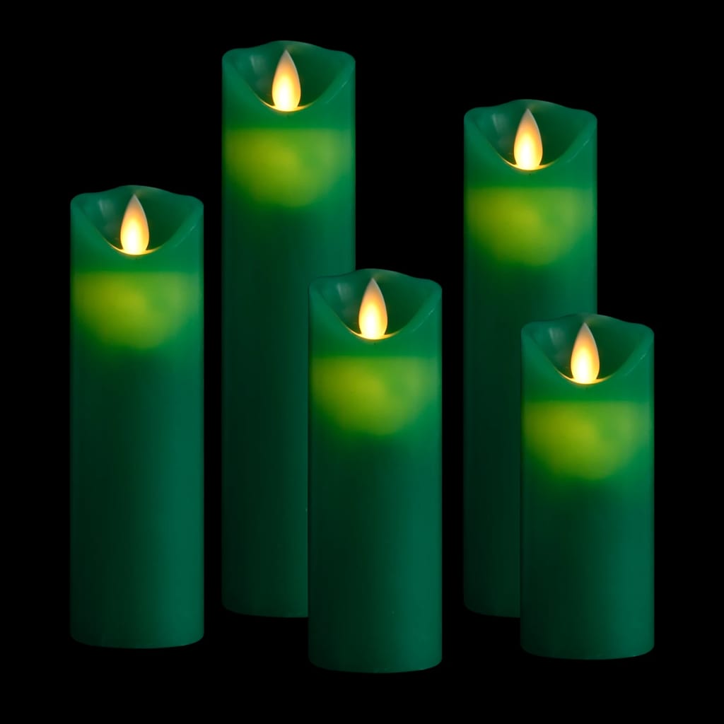 vidaXL Set lumânări electrice cu LED și telecomandă, 5 buc., alb cald vidaXL