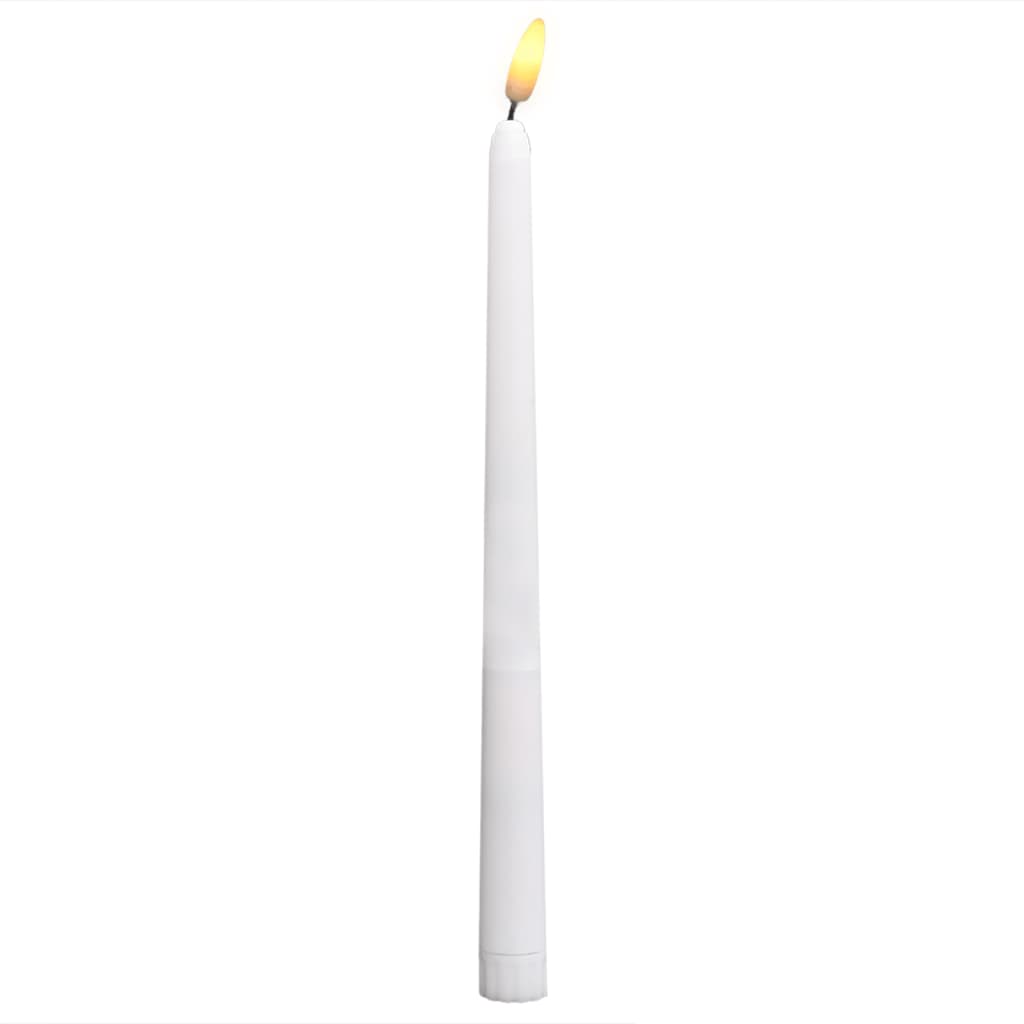 

vidaXL Dinerkaarsen 12 st LED vlamloos elektrisch warmwit