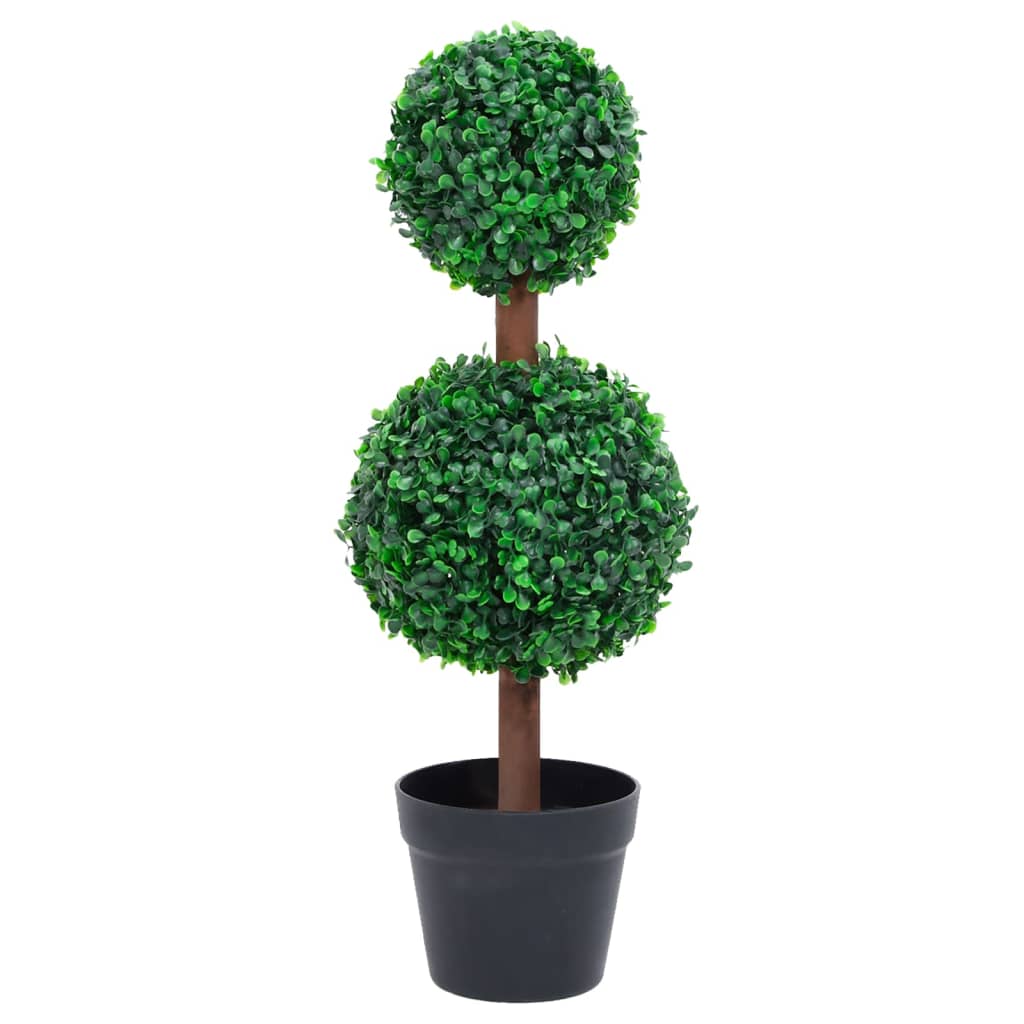 vidaXL Plantă artificială cimișir cu ghiveci, verde, 60cm, formă minge vidaXL