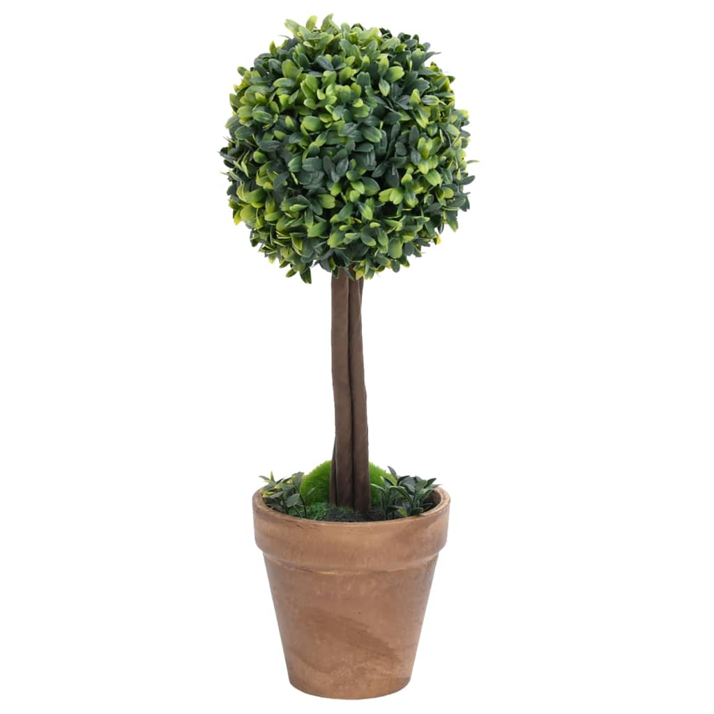 Piante Di Bosso Artificiale 2 Pz A Sfera Con Vaso Verde 33 Cm VidaXL 12 width=274