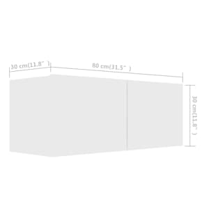 TV skříňky 4 ks bílé 80 x 30 x 30 cm kompozitní dřevo - obrázek 7