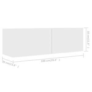 TV skříňky 4 ks bílé 100 x 30 x 30 cm kompozitní dřevo - obrázek 8