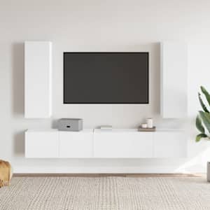 5dílný set TV skříněk bílý kompozitní dřevo - obrázek 1