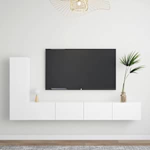 3dílný set TV skříněk bílý kompozitní dřevo - obrázek 1