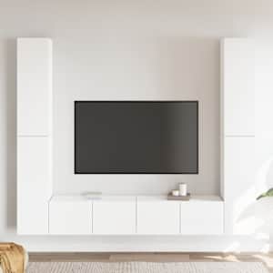 6dílný set TV skříněk bílý kompozitní dřevo - obrázek 1