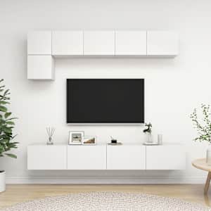 5dílný set TV skříněk bílý kompozitní dřevo - obrázek 1