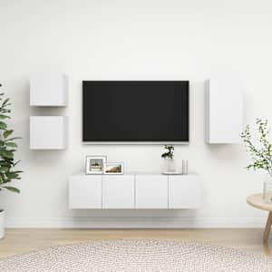 5dílný set TV skříněk bílý kompozitní dřevo - obrázek 1
