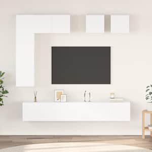 8dílný set TV skříněk bílý kompozitní dřevo - obrázek 1