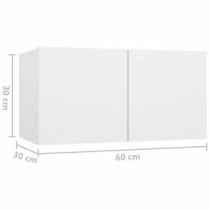 7dílný set TV skříněk bílý kompozitní dřevo - obrázek 7
