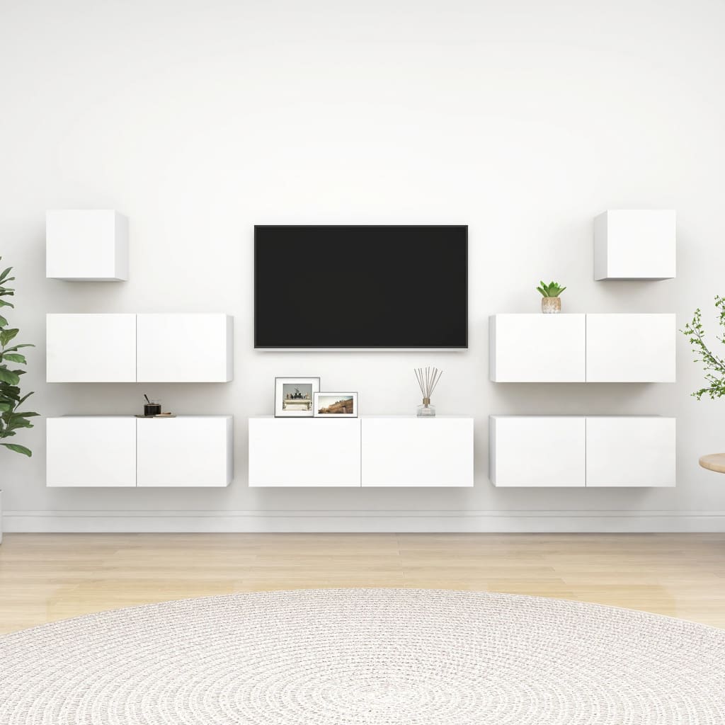 MUEBLE DE T.V. MODELO ELIS+ESTANTE EN BLANCO NATURA