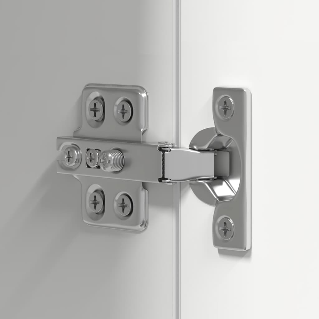 Komplet TV omaric 10-delni bela iverna plošča - slika 8